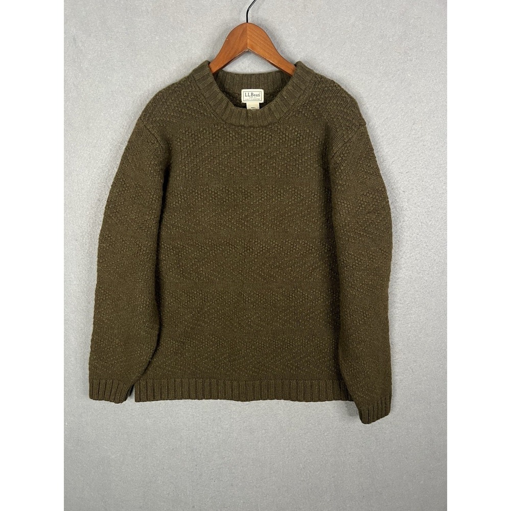 Vintage 90s LL Bean Pullover Sweater 100% Lamb Wool Size XL